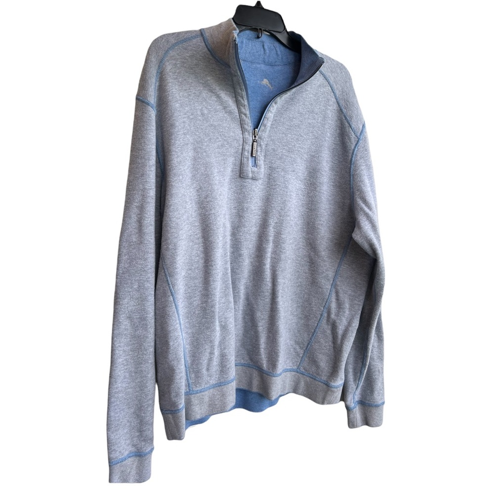 Tommy Bahama reversible half-zip pullover